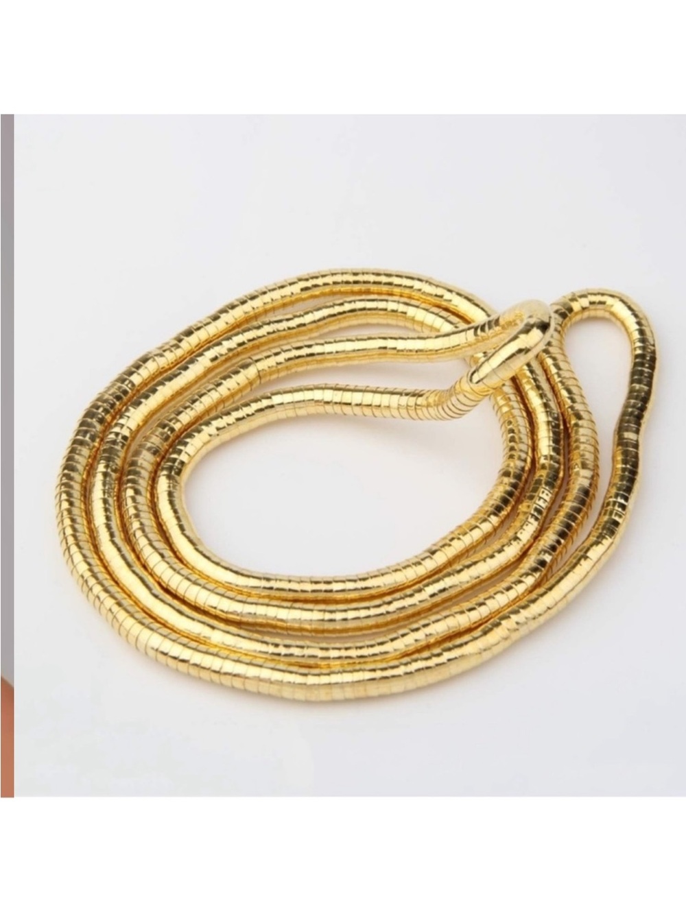 New 24k Gold Plated Bendable Gold Necklace - Picture 6 of 9